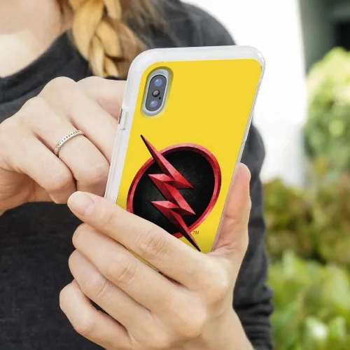 Vista 3 de The Flash TV Series - Funda protectora de goma híbrida con logotipo de Flash Reverse Flash para Apple iPhone 8, 8 Plus, X, 11, 11 Pro, 11 Pro Max
