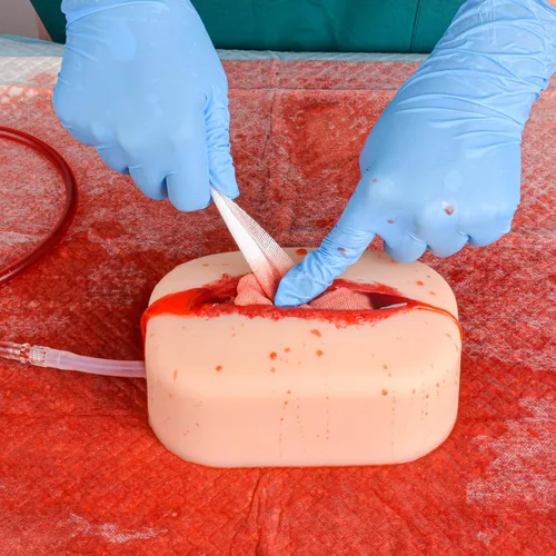 Vista 5 de Kit de entrenamiento de tareas de embalaje de heridas de laceración para control de sangrado para educación médica, práctica de emergencia