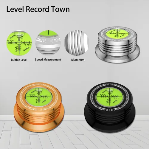 Vista 3 de Viborg LP628S Estabilizador de Disco con Peso para Tocadiscos, Nivelador de Tocadiscos de 60Hz, Plata, 280G (9.9 OZ) Abrazadera de Vinilo a Prueba