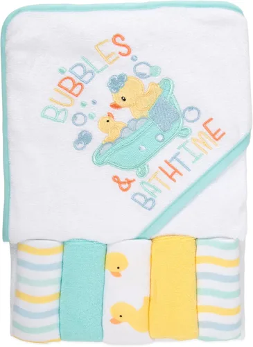 Vista 17 de Juego de toallas y paños con capucha para bebés, niños y niñas de 6 a 12 meses (sirena de mamá)
