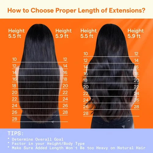 Vista 8 de Full Shine - Extensiones de clip de cabello humano lacio, extensiones de doble capa en balayage - Ombré castaño oscuro a rubio miel, 14 pulgadas