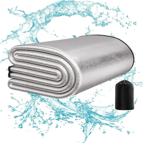 Vista 2 de Almohadillas de camping para dormir – Alfombrilla de dormir al aire libre con capa impermeable y de papel de aluminio Almohadilla de viaje