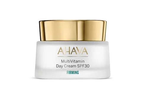 AHAVA Crema de día reafirmante multivitamina SPF 30 - Enriquecida con dimeticona, niacinamida, pantenol, vitamina E y mezcla de minerales del mar