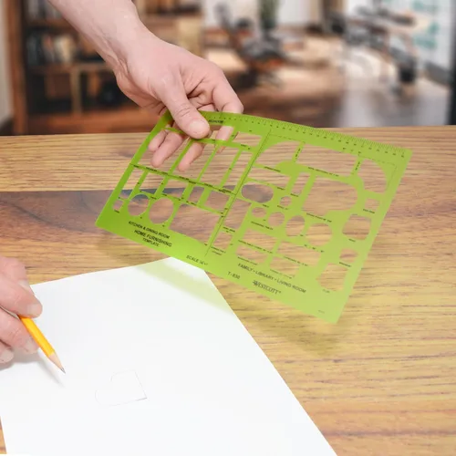 Vista 4 de Westcott Plantilla de muebles para el hogar (T-830)