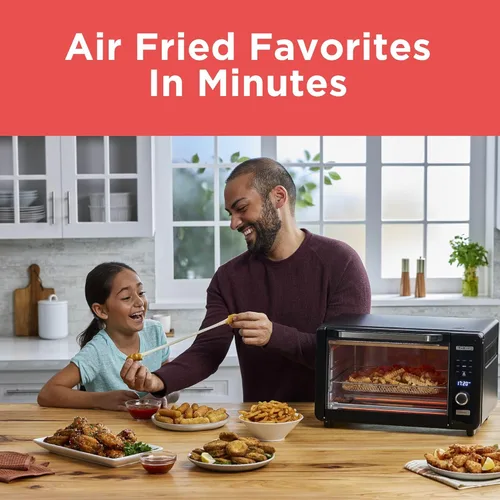 Vista 4 de BLACK+DECKER Crisp 'N Bake™ Horno tostador para freír digital de 6 rebanadas