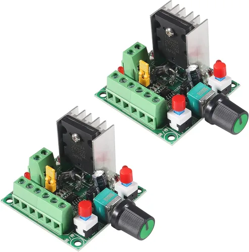 Paquete de 2 accionamientos de motor paso a paso DC 5-12V/15-160V, controlador de motor paso a paso ajustable PWM, generador de señal, regulador de