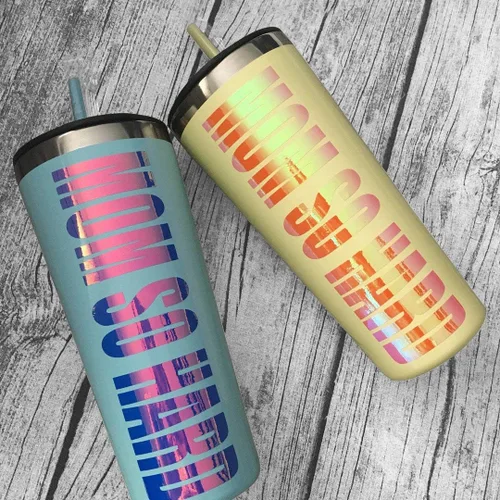 Vista 8 de Vinilo adhesivo holográfico de ópalo, 1 x 5 pies