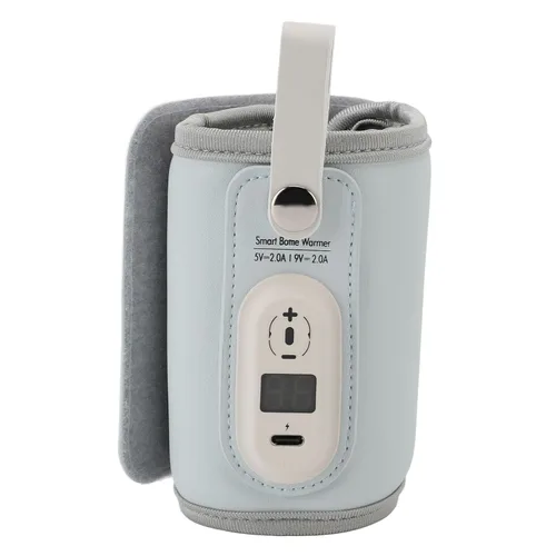 Calentador de biberones portátil, calentamiento rápido y calentamiento de larga duración hasta 48 horas, control de temperatura ajustable de 6