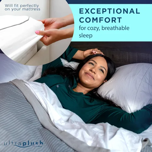 Vista 8 de Protector de colchón impermeable UltraPlush Premium – Funda muy suave y silenciosa, otro, King