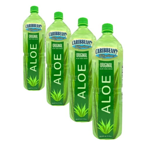 Vista 8 de Caribbean Rhythms Bebida de Aloe Vera con Pulpa de Aloe, Mango, 1.5L