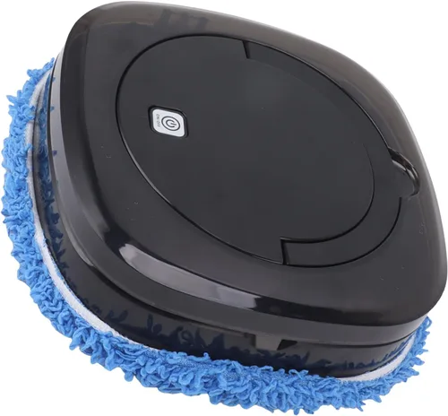 Vista 5 de Cryfokt Robot inteligente de trapeador de piso, robot de aspiradora y trapeador Dirección inteligente para el hogar (negro)