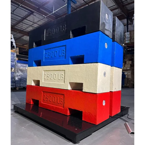 Vista 4 de SellEton SL-4x4-10k-NN - Báscula de suelo/paleta/almacén/industrial, 48 x 48 pulgadas, 10,000 lb x 1 lb