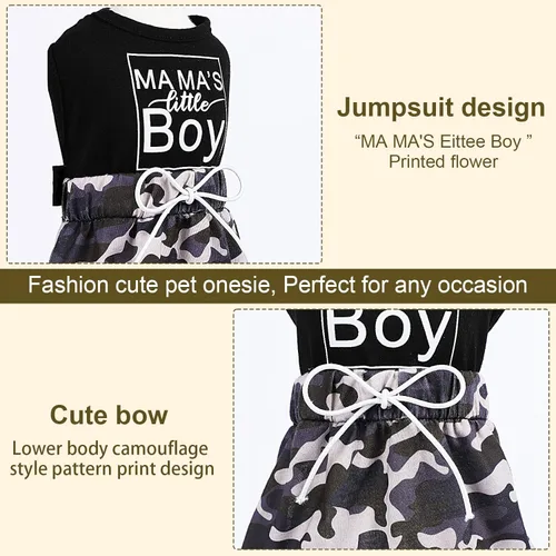 Vista 7 de Ropa para perros pequeños y medianos, hembras y niños, pijama suave y elástica para perro, ropa ligera para mascotas, disfraz para perro, disfraz