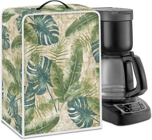 Vista 57 de DISNIMO Cubierta antipolvo para cafetera de mariposa azul, fundas para máquina de hacer café de cocina con mango superior, cubierta