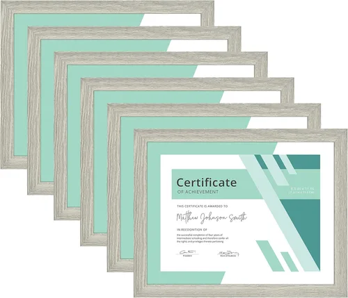 Vista 8 de MCS Gallery Essential Marco de documentos, grano de madera negro, 8.5 x 11 pulgadas, 2