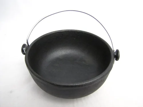 Vista 4 de Old Mountain Hervidor de hierro antiguo pre-sazonado, 6 pulgadas de diámetro