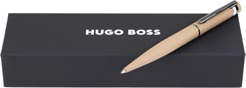 Vista 5 de HUGO BOSS Loop Iconic HSG3524X Bolígrafo Latón y Caucho Camel Longitud: 5.7 in Azul