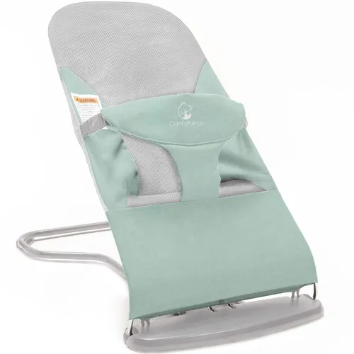ComfyBumpy Asiento ergonómico para bebé, funda de transporte de viaje adicional, silla inflable segura y portátil con posiciones de altura