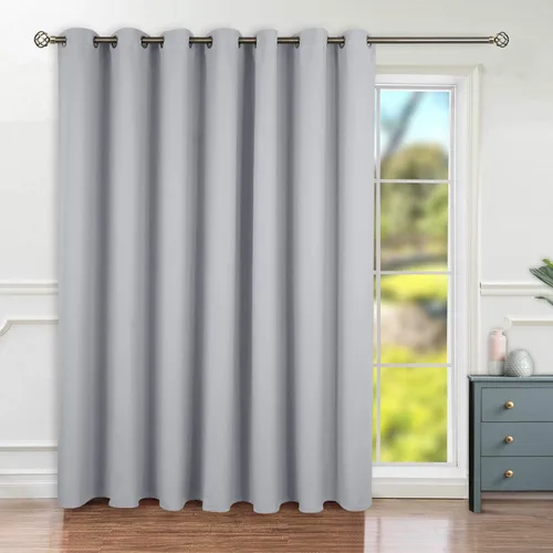 Vista 33 de BGment Cortinas opacas para oscurecer la habitación, cortina de puerta corredera de moda de 100 x 84 pulgadas, cortina térmica ancha para ventana