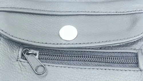 Vista 5 de Sharpshooter Bolsa de seguridad para dinero, bolsa de hombro, funda de cuero para pasaporte, cartera, Negro -, Cartera con cinturón