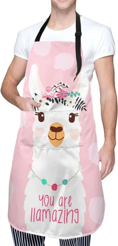 Vista 12 de Delantal ajustable con babero para hombres y mujeres, chef, cocina, barbacoa, parrilla Gallo de pollo