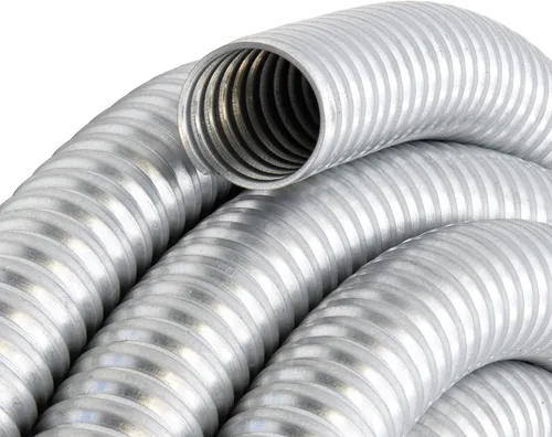 Vista 3 de Maxxima Conducto flexible de acero galvanizado de 1 pulgada x 25 pies, rollo eléctrico de 25 pies de Greenfield