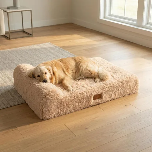 Vista 9 de Cama ortopédica jumbo para perros grandes, cama para perro de espuma viscoelástica de 7 pulgadas de grosor con funda de almohada extraíble, lavable