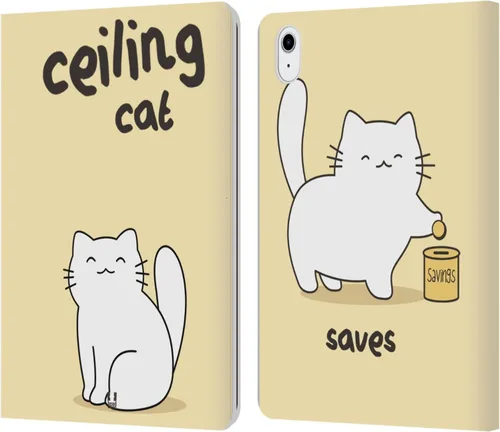 Vista 47 de Head Case Designs Ceiling Cat Saves Vanilla Ceiling Cat Vs Basement Cat Leather Wallet Case Compatible with Apple iPad Air 2 (2014)