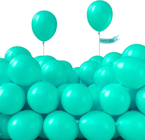 Vista 113 de PartyWoo Globos plateados de 100 piezas de diferentes tamaños de 18, 12, 10, 5 pulgadas, kit de arco de globos plateados para cumpleaños