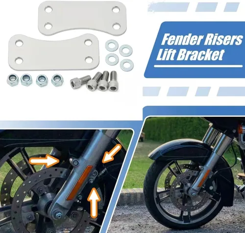 Vista 2 de Soportes de elevación de guardabarros de rueda delantera de 21 pulgadas para Harley Davidson Touring Electra Glide Road Glide Road King Street Glide