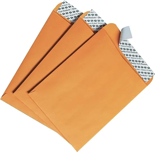 Vista 3 de Quality Park 44162 sobres de catálogo con adhesivo, 6 x 9 pulgadas, 28 libras, papel Kraft, caja de 100