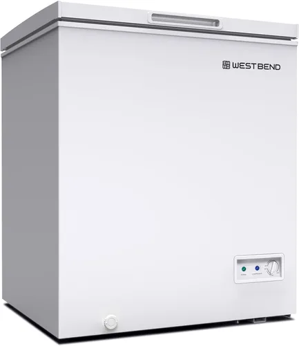 Vista 9 de West Bend Congelador de pecho con control de temperatura ajustable, independiente con tapa abatible individual, descongelación manual con drenaje