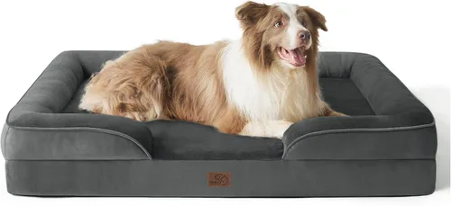 Vista 121 de Bedsure - Cama para gatos de interior, sofá cama lavable para perros muy pequeños, espuma de soporte con funda extraíble y lavable, forro Gris