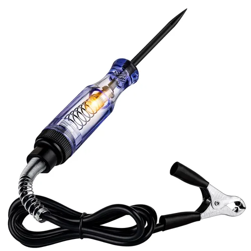 Vista 9 de Luz de Prueba Automotriz, Probador de Circuito de 6V-12V-24V con Luz Indicadora de Polaridad de Doble Color para Probador de Continuidad, Voltaje