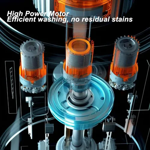 Vista 9 de Foldable Washing Machine, 8L Mini Washer Machine Portable Washing Machine with Rotating Dryer for Camping Travel Apartment Dormitory, Laundry Washer