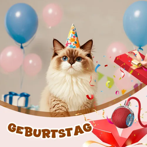 Vista 7 de Bolas de juguete interactivas para gatos Foxiod, nuevas bolas rodantes interactivas de gato 2025, actualización 3.0 de juguetes con cola de gato