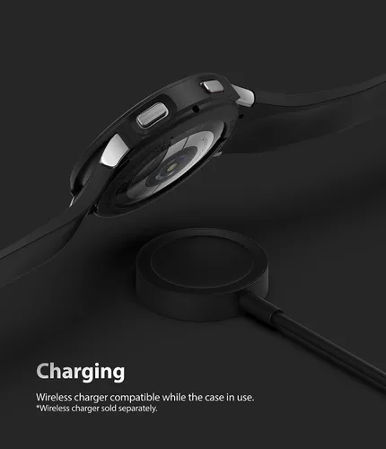 Vista 8 de Ringke Air Sports - Funda compatible con Samsung Galaxy Watch 4 de 1.732 pulgadas, delgada, suave, flexible, resistente, marco de bisel elevado