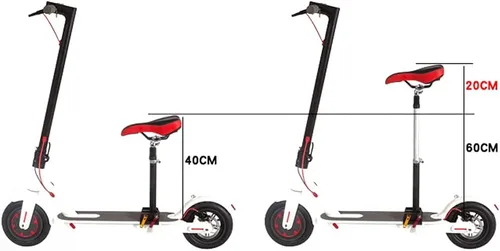 Vista 3 de YIYIBYUS Reemplazo de scooter eléctrico accesorio de asiento ajustable plegable sillín de perforación libre para xiaomi m365/pro /1S