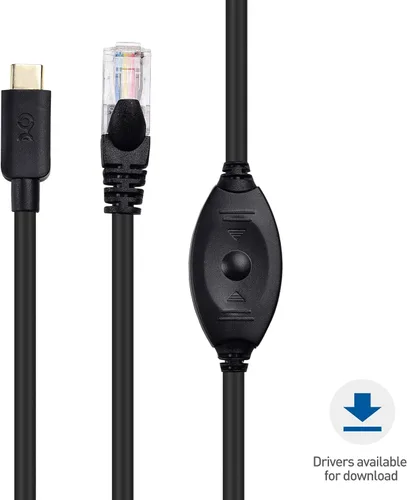 Vista 5 de Cable Matters Cable de consola USB C a RJ45 para Windows y MacBook Pro - 6 pies, cable de consola compatible con Cisco, cable enrollable con FTDI