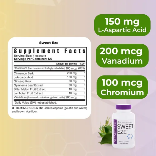 Vista 3 de Youngevity Sweet eze 120 Cápsulas