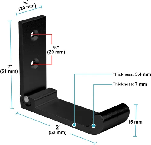 Vista 2 de heneng 10 ganchos plegables para abrigos, ganchos de pared para colgar abrigos, toallas, aleación de aluminio, carga máxima de 44 libras