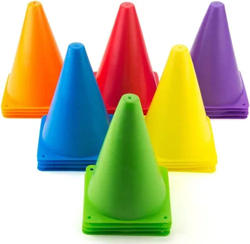 Faswin conos de agilidad para interior/exterior, varios colores, set de 24.
