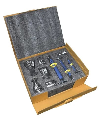 Vista 2 de EISCO Juego de cristalería de laboratorio, 9 piezas, incluye juego de vasos (3 piezas), juego de frasco Erlenmeyer (3 piezas), juego de cilindros