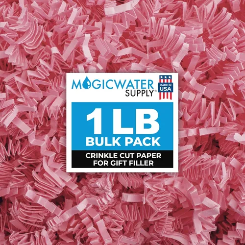 Vista 20 de MagicWater Supply - Relleno de papel triturado de corte arrugado de 1 libra, verde ejército - Embalaje decorativo y protector para regalos de dama