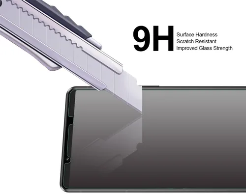 Vista 4 de Supershieldz Protector de pantalla de vidrio templado diseñado para Sony (Xperia 5 V), antiarañazos, sin burbujas