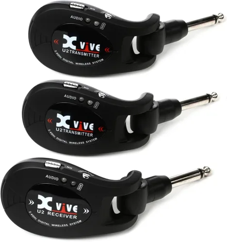 Xvive Audio U2 Dual Transmitter Digital Wireless Guitar System - Negro