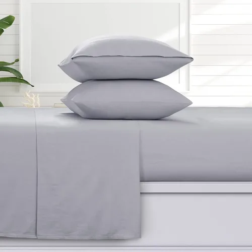 Vista 12 de Tribeca Living Juego de sábanas tamaño individual de franela estampada, súper suave, 100% algodón, bolsillo extra profundo ajustado con plano