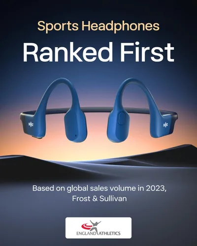 Vista 2 de SHOKZ OpenRun Mini - Auriculares deportivos inalámbricos Bluetooth de conducción ósea para correr y entrenar, resistentes al sudor, tiempo de Azul