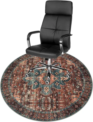 Vista 29 de Anidaroel Alfombra para Silla de Oficina para Piso de Madera Dura, Protector para Silla con Ruedas de 36"x48", Alfombra para Computadora