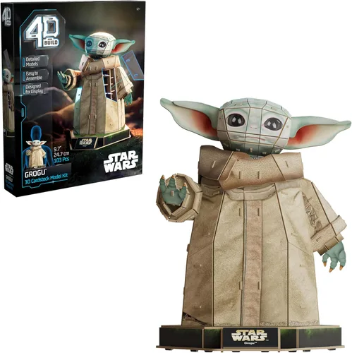 Vista 15 de 4D Build, Star Wars T-65 X-Wing Starfighter - Kit de modelo 3D, coleccionable de Star Wars y decoración de escritorio, rompecabezas para adultos